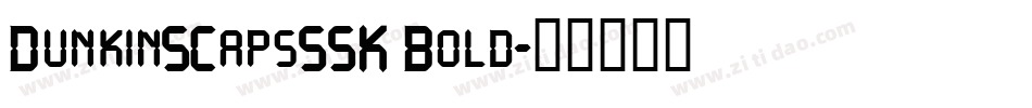 DunkinSCapsSSK Bold字体转换